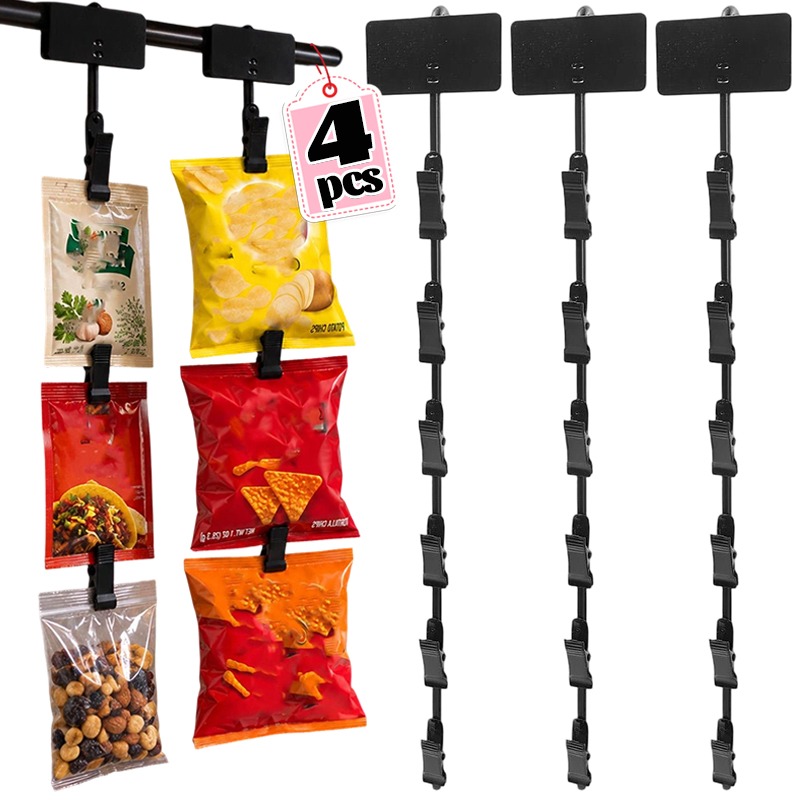 Food Snacks With Iron - 1/4Pcs Hanging Snack Bag Organizer 6
