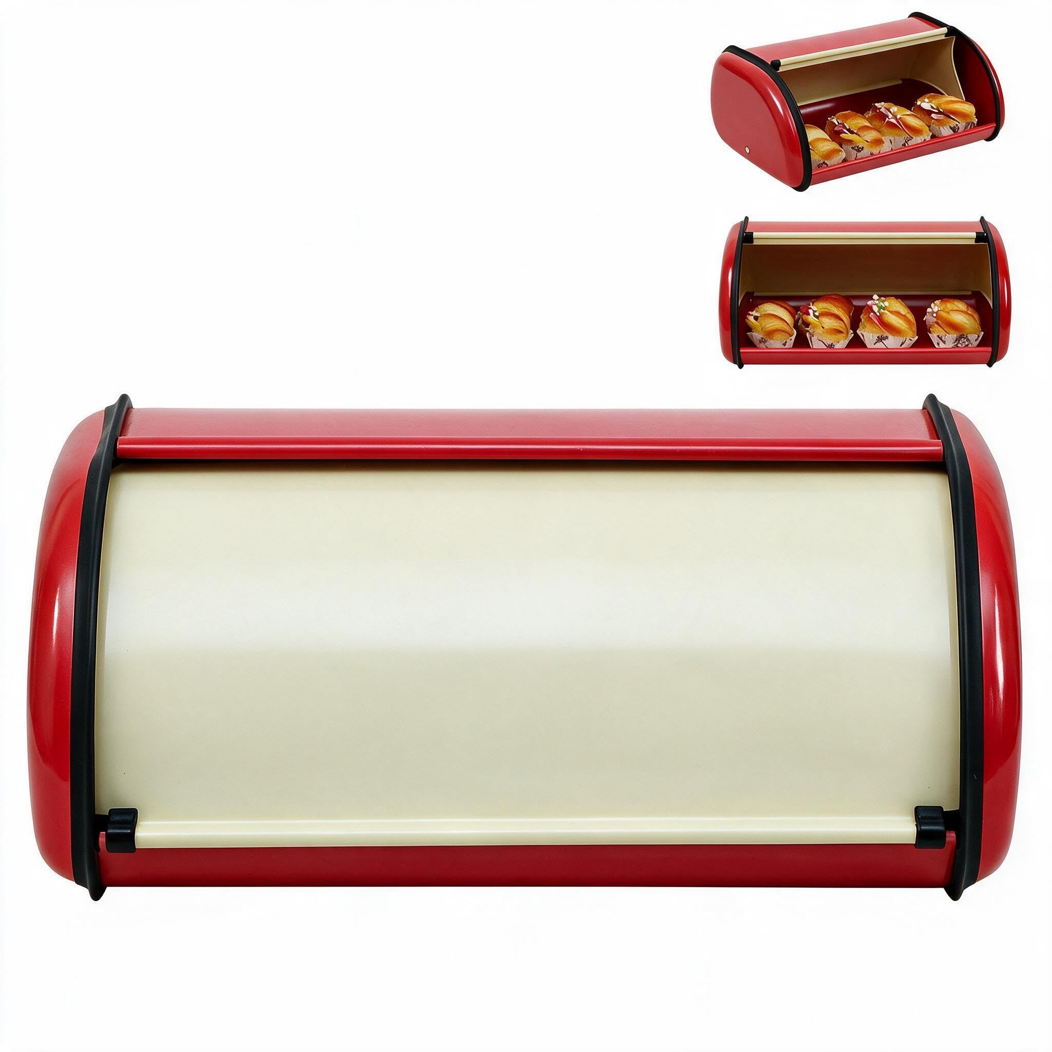Food Xxl - Metal Bread Box for Kitchen Counter,