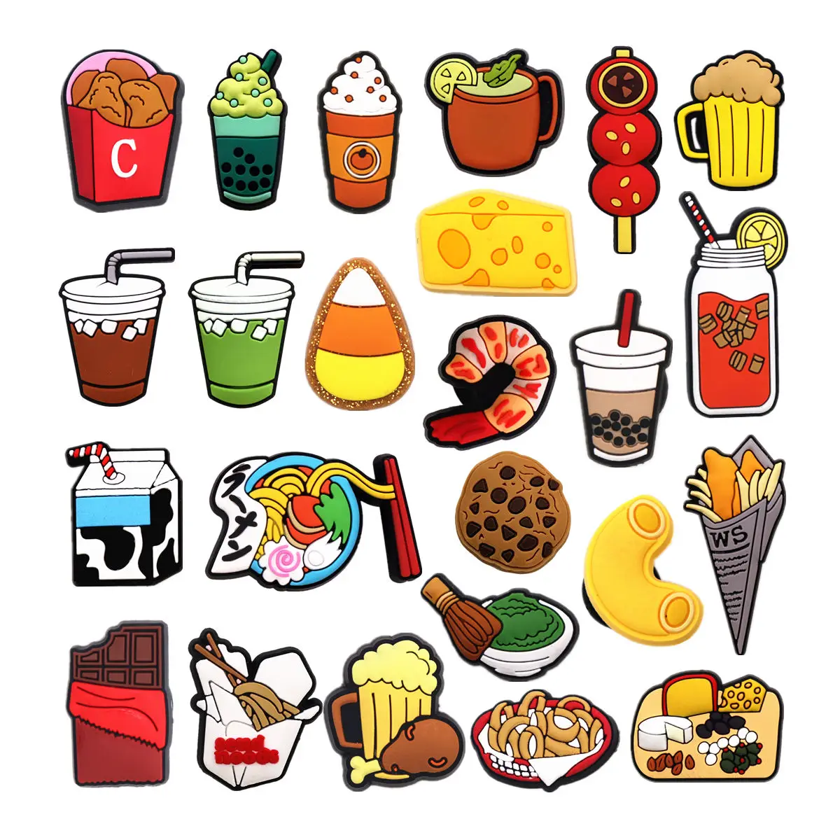 Yummy Food Snacks - 1Pc 3D Food Clog Charms Snack
