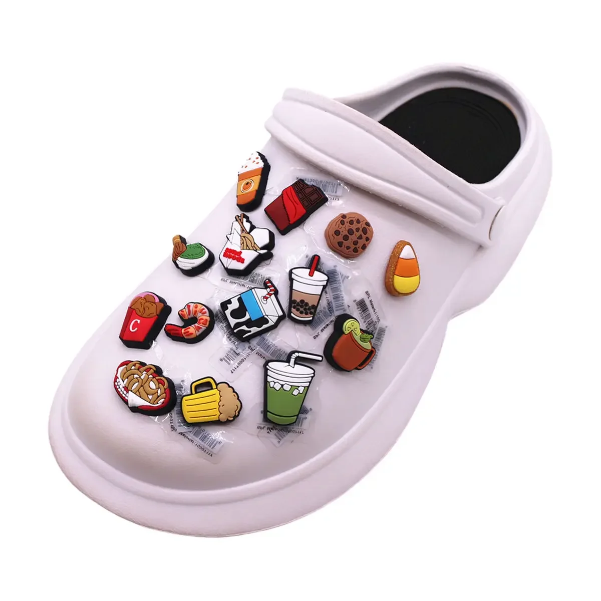 1Pc 3D Food Clog Charms Snack  - Yummy Food Snacks review and price