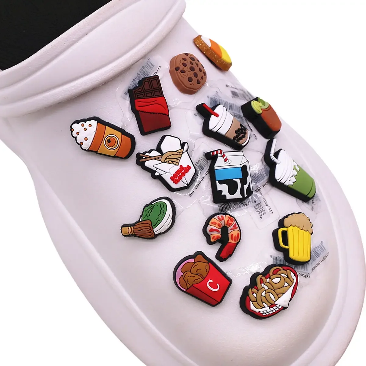 1Pc 3D Food Clog Charms Snack  - Yummy Food Snacks review and price