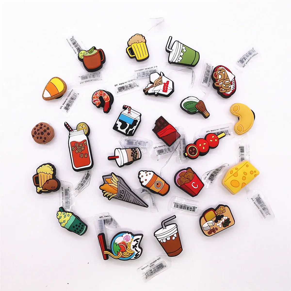 1Pc 3D Food Clog Charms Snack  - Yummy Food Snacks review and price
