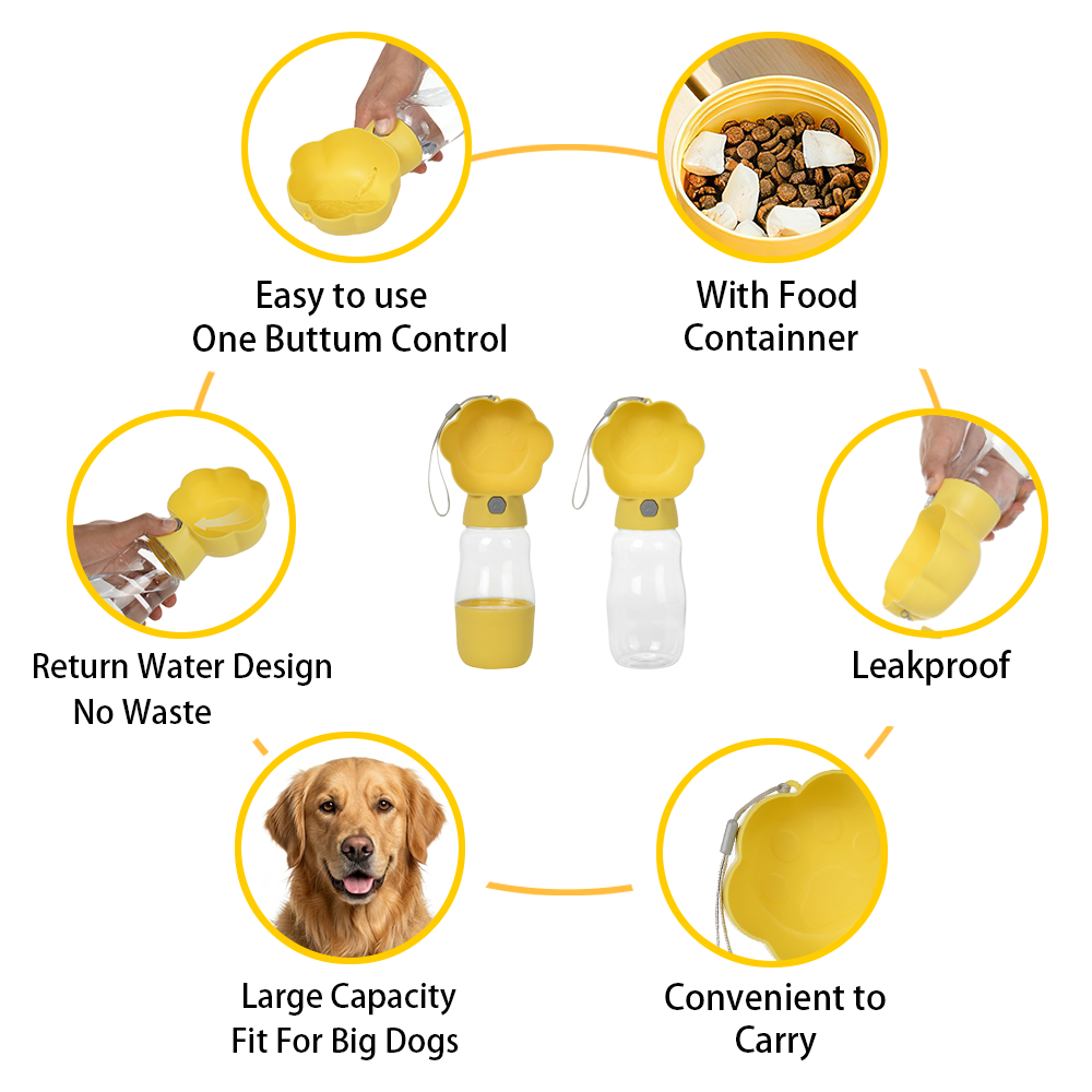 2 in 1 Dog Water Bottle With F - Food Xxl review and price